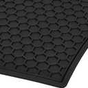 Car Floor Mats Custom Fit for Honda Fit 2009-2013 Black Rubber All Weather Protection Auto Floor Liners Heavy Duty Odorless