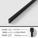 5 Pack Black Cabinet Pulls - Kitchen Hardware Handles for Dresser Drawers -T Shape Cabinet Hardware (23.62 inch,Black)