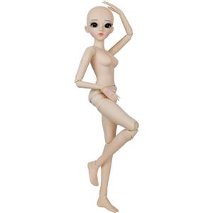 1/3 BJD Doll 56cm 24in Ball Jointed Doll Female Body - 24 Articulated Joints, Self-Standing, Adorable Basic Makeup, Customizable & Versatile Styles