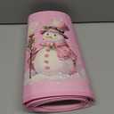 Motionchic Christmas Tree Collar 30'' Pink Santa Claus Christmas Tree Skirt Stand Base Cover Xmas Base Collar Ring Xmas Decoration Stand Skirt for 6 ft - 12 ft Foldable Holiday Winter Party Decor