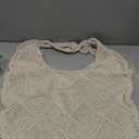 Crochet Beach Tote Bag Woven Mesh Beach Purse Summer Vacation Boho Knit Bag (Apricot)