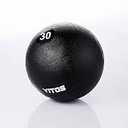 Vitos Fitness Exercise Slam Medicine Ball 10 to 70 Pounds | Durable Weighted Gym Accessory Strength Conditioning Cross Training Core Squats Lunges Spike Ball Rubber Weight Workout