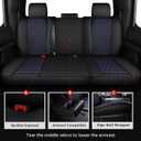 MIROZO Car Seat Covers for Chevy Silverado GMC Sierra,Truck Seat Covers Compatible with 2007-2013 and 2019-2025 Chevy Silverado GMC Sierra 1500 2500HD 3500HD Pickup Seat Covers (Blue,Full Set)