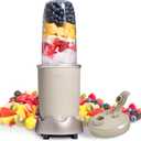 COOK WITH COLOR Personal Power Blender 600W, 24oz Capacity, BPA-Free Jar, Ice-Crushing Blades, Ideal for Smoothies & More, Anti-Slip Feet, Easy to Clean, Greige