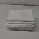 FreshCulture Twin Flat Sheet - Hotel Quality Twin Flat Sheet Only - Brushed Microfiber Top Sheet - Ultra Soft & Breathable - Wrinkle-Free - Easy Care - Single Flat Sheet (Twin, White)