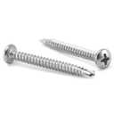 #10 x 1-1/2" Sheet Metal Screws 100Pcs 410 Stainless Steel Pan Head Fast Self Tapping Screws by SG TZH