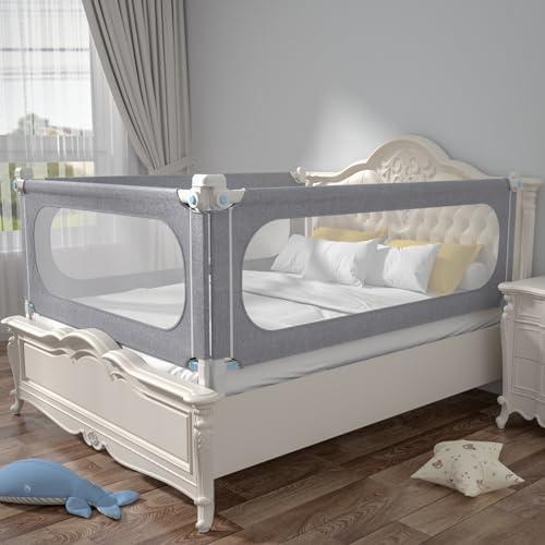 KEALIANA Bed Rails for Toddlers Upgrade Height Adjustable Baby Bed Rail Guard for Twin/Full/Queen/King Size - Safety Bed Rail for Baby（1 Side:47"(L) ×28"(H)