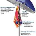 Wondershade Ultimate Portable Sun Shade Umbrella Lightweight Adjustable Outdoor Patio & Beach Umbrella with Tripod Base (Navy)