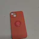 13peas Case for iPhone 142022 Released, Silicone case with Ring 360rotatable Kickstand Cover Support Magnetic Car MountProtective Cover with Strap Lanyard (Red)