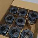 Blue Candlestick Holders Bulk, 12 Pcs Glass Candle Holders Set,Crystal Taper Candle Holder for Wedding, Table Centerpiece, Home Decoration