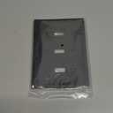 Triple Toggle Light Switch Cover Plate Matte Black Classic Decorative Light Switch Plates Cover 3-Gang Wall Plate Cover