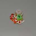 WILLBOND 28 Pcs Red Green Christmas Desserts Chenille Patches, Self Adhesive Cupcake Candy Ice Cream Embroidered Patches for Clothing Jackets Backpacks Christmas Party DIY Accessories