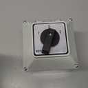 63A Rotary Changeover Switch with Master Switch Exterior Box, 660V 3 Position 2 Phase 8 Terminals Universal Selector Switch SZW26-63/D202.2D IP65