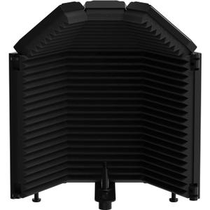 XTUGA Recording Microphone Isolation Shield, High Density Absorbent Foam 3 Panels to Filter Vocal,Top Enclosed Foldable Soundproof Cover for Condenser Studio Equipment MIS01