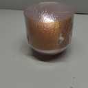 I00000 30 Pack 12 Ounce Pink Plastic Bowls Hammered Clear Bowl with Gold Rimmed, Heavy Duty Disposable Bowl Set,Elegant Salad/Dessert/Ice Cream Small Bowls for Thanksgiving Party, Weddings, Catering