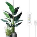 yadoker Plant Grow Light, LED Growing Light Full Spectrum for Indoor Plants,Height Adjustable, Automatic Timer, 5V Low Safe Voltage,Idea for Large Plant Light