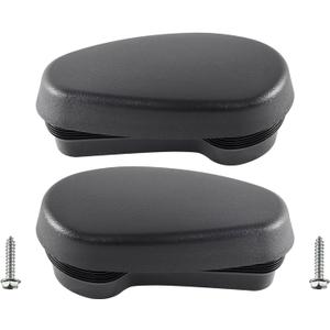Tubular Side Steps Bars End Caps Replacement Set Compatible with 2009-2022 Do-dge Ram ; Replacement for 68044463AB 68044463AC