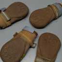 QUMY Dog Shoes for Large Dogs, Medium Dog Boots & Paw Protectors for Winter Snowy Day, Summer Hot Pavement, Water-Resistant in Rainy Weather, Outdoor Walking, Indoor Hard floors Skid-Resistant Sole (Size 5: 2.4''x2.8''(W*L) (Pack of 4))