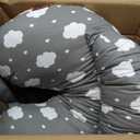 Momcozy Original Nursing Pillow for Breastfeeding-Innovative Safety Guard - Wider Feeding Pillows for More Support for Mom & Baby- Easier Nursing & Hand Free- Fit for All, Removable Cotton Cover