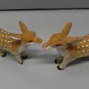 Wesiti 3 Pcs Christmas Reindeer Decorations Rustic Wooden Christmas Reindeer Figurine Deer Family Statues Set Holiday Tiered Tray Tabletop Decor for Home Office Party Supplies