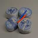 Katech Yarn for Crocheting-Gradient Cake Yarn-4x100g 60% Cotton 30% Acrylic 10% Wool -Perfect for Scarves, Shawls, Blankets, and Garments That Stand Out with Style(E)