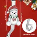 3 x Kalolary Christmas Stocking Holders Set of 4,Christmas Stocking Hanger for Mantle Fireplace Stocking Holder Xmas Stocking Hooks for Mantle Counter Tables Window Fireplace Mantle Christmas Party Decors