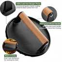 Cast Iron Grill Press - Heavy Duty 2lbs Rectangle Smash Burger & Bacon Press with Wood Handle, Non-Stick Ribbed Grill Weight for Steak, Sandwiches & Perfect Grill Mark