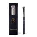 2 x Travel Size Concealer Brush Flat Top, Mini Makeup Brush for Under Eye Spot Blemish, Soft Vegan Synthetic Bristles, No Shedding, Liquid Cream Powder Blending, Compact Brush 5.95" (270L)