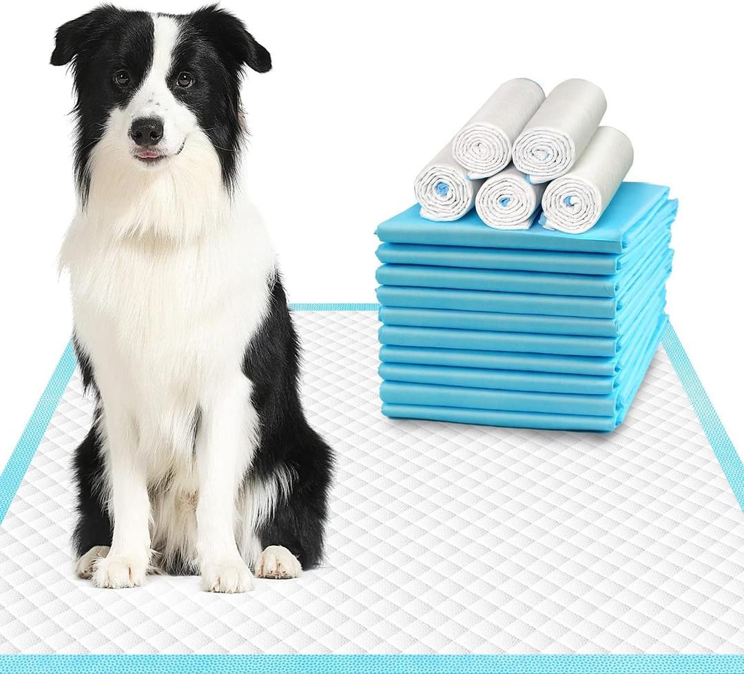 DEEP DEAR Extra Large Dog Pads 28"x34", 30 Count Thicker Puppy Pads XL, Super Absorbent Pee Pads for Dogs, Disposable Incontience Underpads for Doggies, Cats, Rabbits, Pups, Leak-Proof Pet Potty Mats