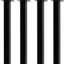 20 inch Square Adjustable Metal Table Legs, Sturdy Heavy Duty Furniture Legs with Leveling Feet, Set of 4, Black for Workbench, Industrial Desk and Custom DIY Furniture