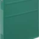 Carstens 1-Inch Heavy Duty 3-Ring Binder - Side Opening, Teal, Durable Plastic, Precision No-Gap Rings, Waterproof Cover, No Pockets, Holds 125 US Letter Sheets, BPA-Free, Made in USA (8711-3R)