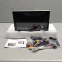 10.1 inch Single Din Car Stereo with CarPlay and Android Auto, 10 inch Touch Screen Radio with Mirror Link/1080P/EQ Audio/SWC/Bluetooth +Backup Camera+MIC