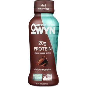 Only What You Need Plant Based Protein Shake, Dark Chocolate 12 Fl oz, BB 06 MAR 2026
