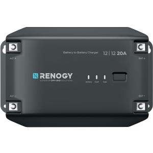RENOGY REGO 12V 20A DC-DC Battery Charger with LiFePO4 Activation, Waterproof Smart Battery Charger Compatibility with Flooded, Gel, AGM, and Lithium Batteries for RV Marine Truck All Weather