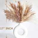 Dried Pampas Grass Decor, 128PCS Pampas Grass with Bunny Tails Dried Flowers, Reed Grass Bouquet for Wedding, Boho Flowers, Home Table Decor, Rustic Farmhouse Party