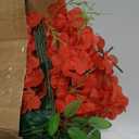 Thiccywoov 100 Pcs Flowers Long Stem Artificial Rose, 3.2 Inches Silk Rose Head Flowers Fake for Wedding Bridal Bouquet Home Floral Decor DIY Centerpieces Arrangements Party Tables Decorations (Red)