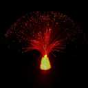 13 inch USB Corded Ice Fiber Optic Mood Novelty Lamps Lighting Glacier Lite with Color-Changing Crystals Base (USB)