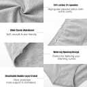Women's High Waist Cotton Underwear Stretch Briefs Soft Comfy Ladies Panties MultiPack (XXL)