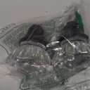 newliplace Glass Door Knobs Replacement Set, Vintage Crystal Door Knobs for Replacing Broken Old Antique Lock Sets on Interior Door, Brushed Nickel Finish (1 Pack)