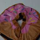 BENCMATE Inflatable Dog Cone Collar Alternative, Soft Dog Cone for Small Medium Large Dogs and Cats, Neck Recovery ECollar Donut Collar After Surgery (Large, Donut-Strawberry)