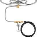 Stanbroil Natural Gas Fire Pit Stainless Steel Burner Ring Installation Kit, 18-inch