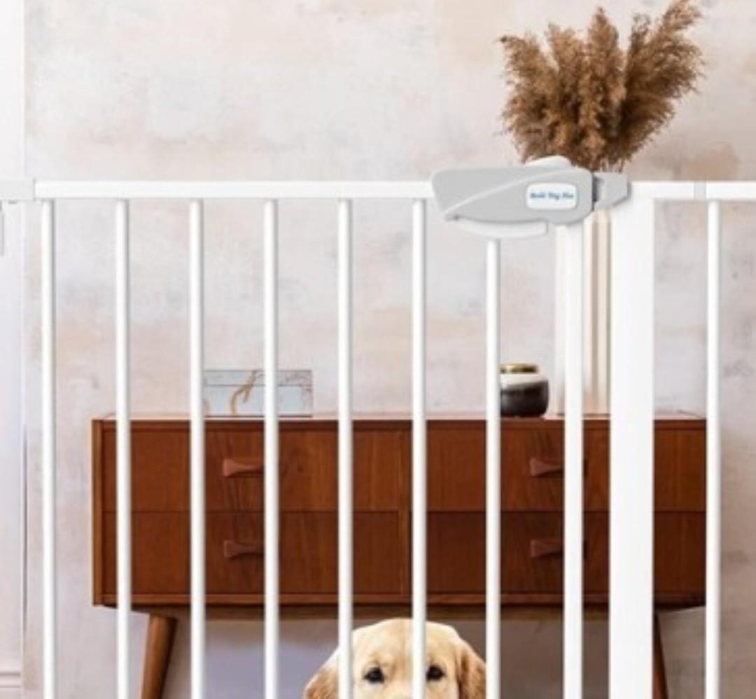 Baby Gate - 40'' Extra Tall and 30''-37'' Adjustable Width Pet Gate for Stairs