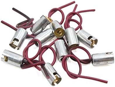 uxcell 10pcs BA9S LED Bulb Car Vehicle Door Dome Panel Light Socket Holder Connector