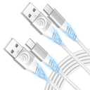 USB C Cable 10ft 2Pack,3.1A Type C Charger Fast Charging Cord Braided Long USB A to USB C Cable for Samsung Galaxy A03s A12 A13 A14 A15 5G A32 A35 A53 A71 S20 S21 S22 S23 S24 Z FILP 6, Android Phone