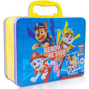 Paw Patrol 24-pc Puzzle Tin Lunch Box (7.75" x 6.25" x 3.25")