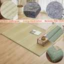 Natural Rush Grass Floor Tatami Mat,Full, 79" x 55" x 0.5"