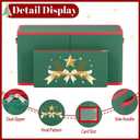 Christmas Ornament Storage Box Fits 128-3'' Holiday Ornaments Christmas Ornament Organizer Storage Box Christmas Decorations with Dividers (Green)