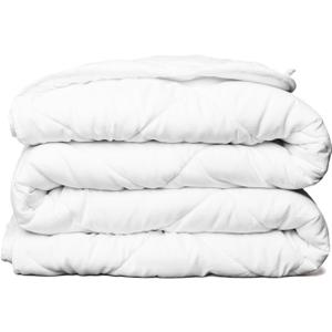 ViscoSoft All Seasons Twin/Twin XL Down Alternative Reversible Quilted Comforter - Breathable Premium Twin Extra Long Microfiber White Duvet Cover Insert