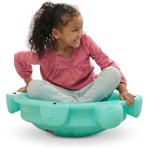 Step2 Topsy Turtle Rocking Disk and Stepping Stone, Balance and Climbing Toy for Kids and Toddlers, Indoor/Outdoor, 18 Months - 3 Years, Mint