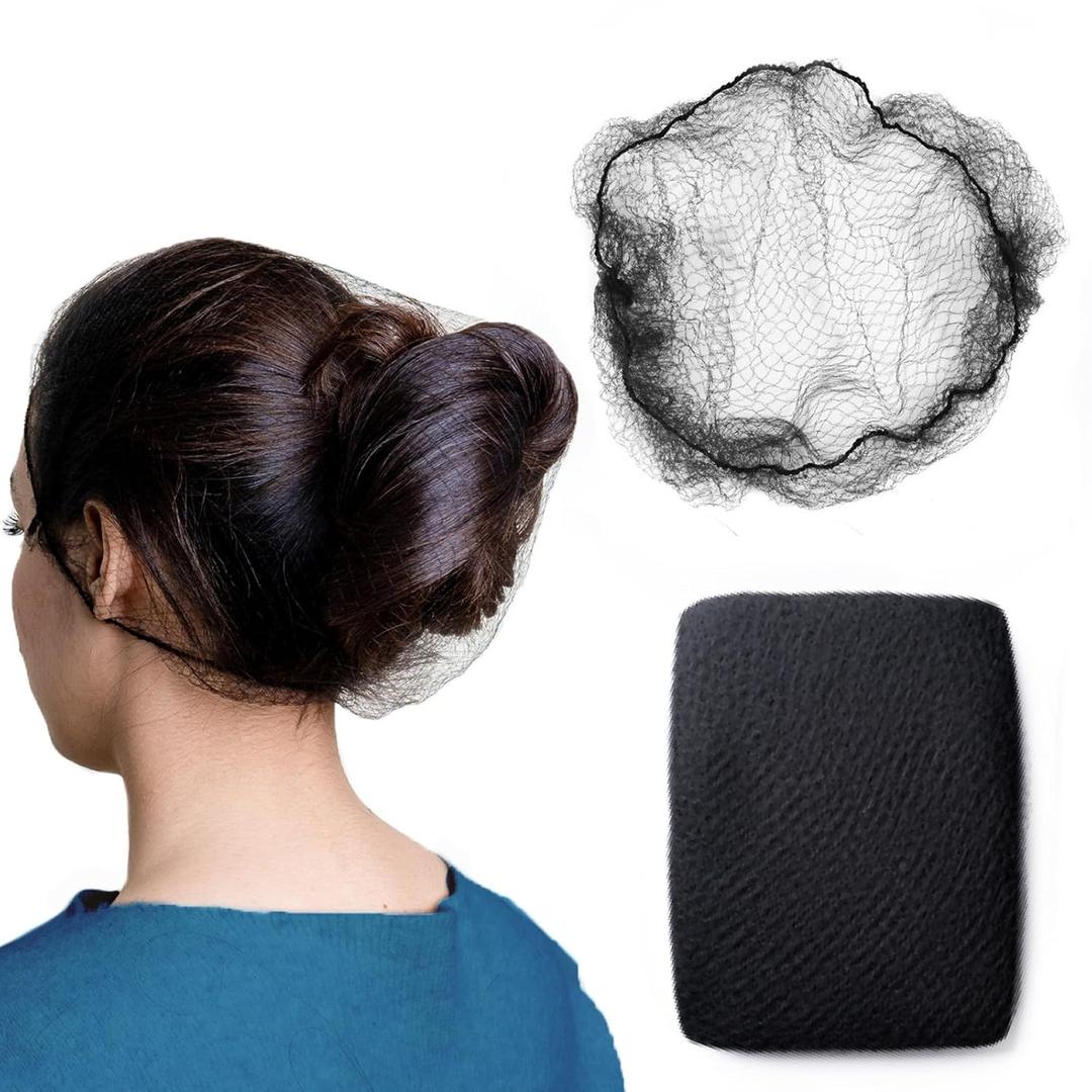 Disposable Shower Caps 100Pcs Thick & Waterproof Plastic Hair Caps with Super Elasticity - Perfect for Shower Protection, Salon Treatments, Spa Sessions, Home Use & Hygiene Purposes, Black